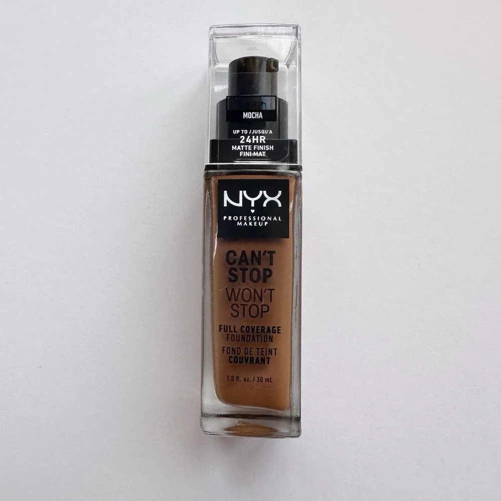NYX Can't Stop Won't Stop Full Coverage Liquid Foundation Mocha CSWSF19